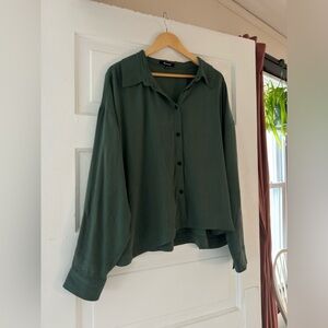 Madewell Emerald Green Button Down 2X